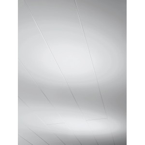 Panneau décoratif Parador Novara, blanc mat soyeux, 257x20 cm, pour revêtement mural et plafond.