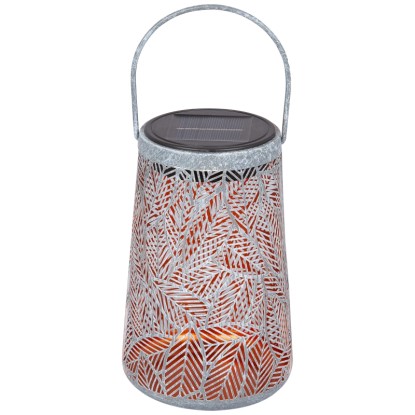 Schönenberger LED-Solarlaterne Fortunella USB-C Warmweiss Höhe 18 cm / Ø 11 cm