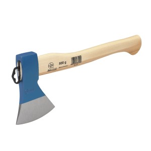 LUX Beil Classic, ascia da 800 g con manico in frassino e testa blu.