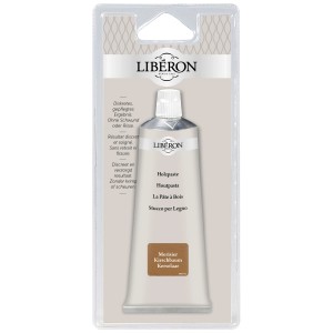 Tube Holzpaste Kirschbaum 80ml zur Reparatur von Holzoberflächen.