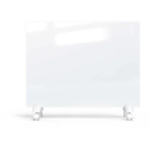 Sonnenkönig Konvektor Glaskon 1000, un riscaldatore elettrico con superficie in vetro e ruote.