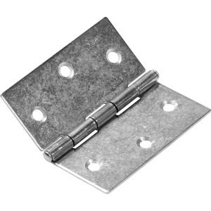 Cerniera squadrata, 60x60 mm, in acciaio inox, per collegamenti mobili.