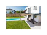 Windhager Tenda parasole a vela Cannes quadrata Grigio talpa 5 x 5 m