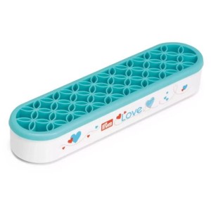 Prym Organizer Hold Store, contenitore in silicone turchese per accessori da cucito.