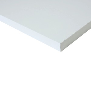 Mensola bianca, 80x20 cm, per costruzione mobili e sistemi di scaffalatura.