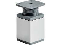 Hettich Möbelfuss eckig 60 - 75 x 40 mm x 40 mm Stahl Aluminium-Optik 1 Stk. Hettich Möbelfuss eckig 60 - 75 x 40 mm x 40 mm Stahl Aluminium-Optik 1 Stk.