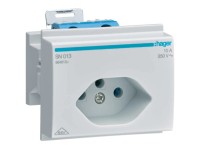 DIN-Steckdose Typ13 Grau