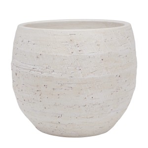 Vaso da fiori bianco Madeira Ø 23 cm per piante da interno.