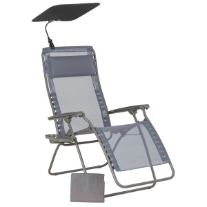 Lafuma Relax Zen Edition Velio® Silex lettino con parasole, portabibite e custodia.