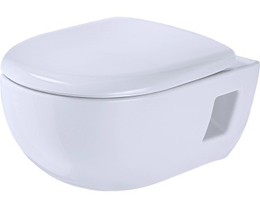Geberit Wand-WC-Set Renova Premium kaufen Weiss inkl. bei OBI spülrandlos WC-Sitz