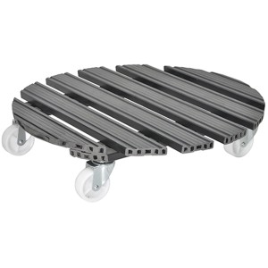 Wagner sottovaso con rotelle WPC antracite, Ø 50 cm, con ruote per un facile trasporto delle piante.