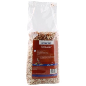 Sacco di arachidi tritate Eric Schweizer, 1 kg di cibo per uccelli selvatici.