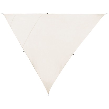 Beliani Tenda da sole a vela Lukka triang. Bia crema (HxLxP) 300 x 300 x 300 cm