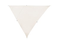 Beliani Sonnensegel Lukka Dreieckig Cremeweiss (HxBxT) 300 x 300 x 300 cm