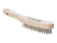 LUX Drahtbürste rostfrei 4-reihig