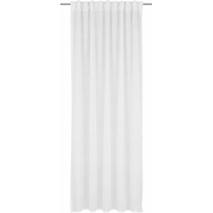 Sciarpa a passanti bianca Peking di Neusser Collection, 245x135 cm, per tende.