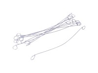 Videx Garden Draht-Befestigungsschlaufen für Sichtschutzmatten 20 cm / 50 Stk.