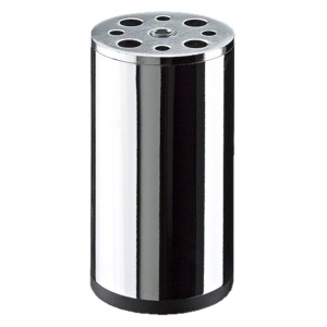 Gamba per mobile Hettich Nema, cromata, 50x100 mm. Piede per mobile elegante e rotondo.