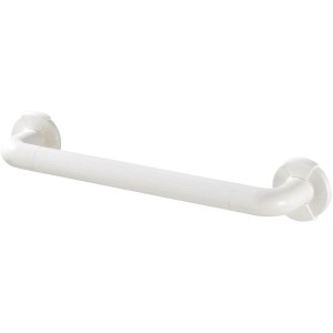 Wenko Barre d'appui murale Secura, blanc, 43 cm, pour plus de sécurité dans la salle de bain.