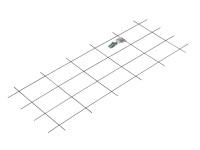 OBI Metallspalier Braun 150 x 60 cm