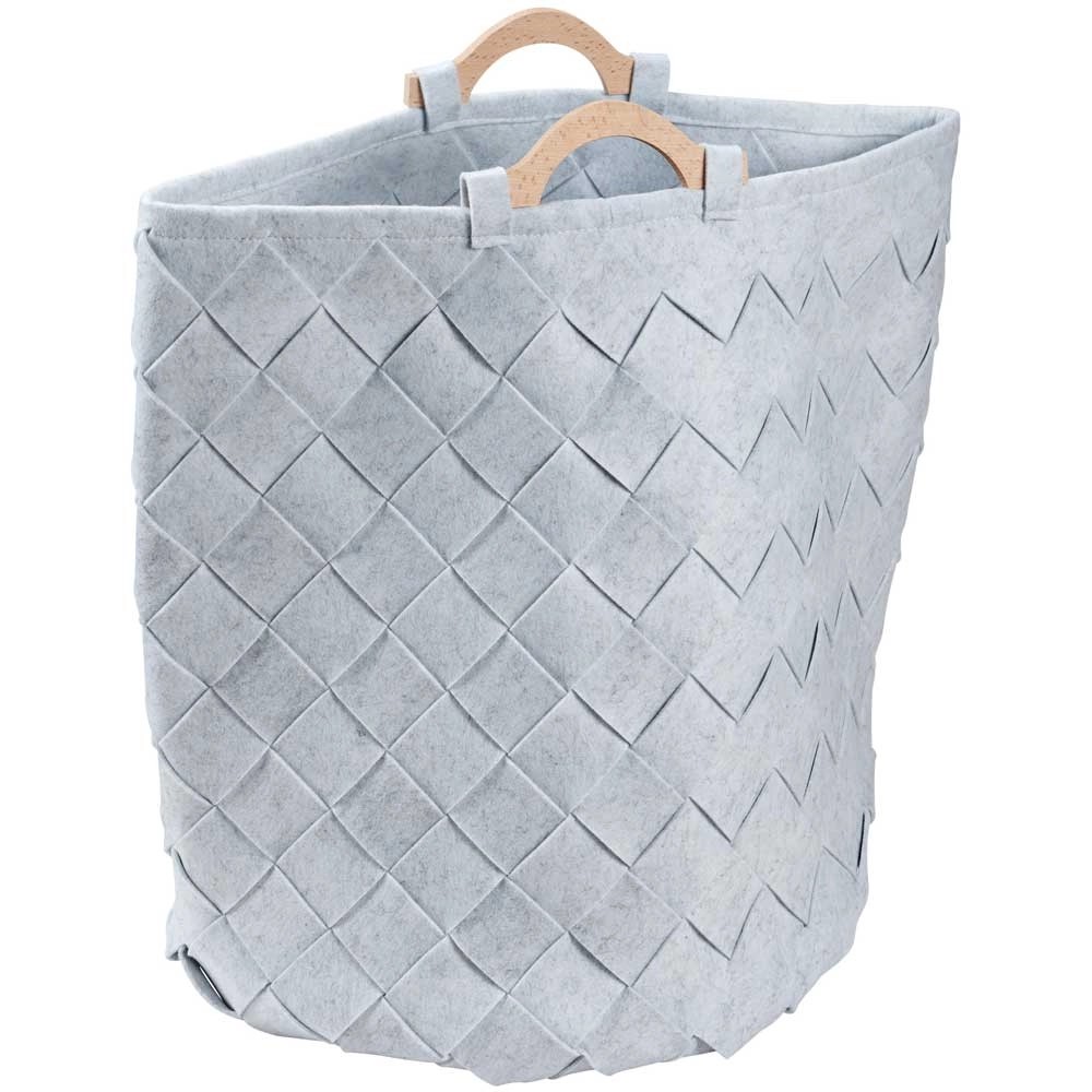 5five Wäschekorb Colorama Grau 74 Liter - Einfach & Praktisch