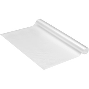 Tapis de tiroir transparent, épaisseur 0,5 cm, enroulé. Accessoire de cuisine à découper et protecteur.
