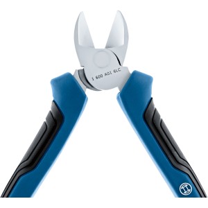 Pince coupante de côté Bosch Professional, pince de 160 mm avec manche bleu et noir.