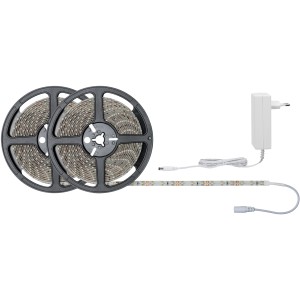 SimpLED Strip Set, striscia LED da 10m su bobine con alimentatore per luce bianca calda.