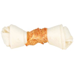 Trixie Kauknoten Denta Fun con pollo, 15cm, un osso per cani per l'igiene dentale.