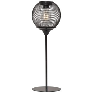 Schwarze LED Solar Tischleuchte Sunlight-Table, 46 cm hoch, für den Aussenbereich.