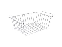 MSV Regalkorb Metall Chrom (HxBxT) 13,5 x 30,5 x 24 cm