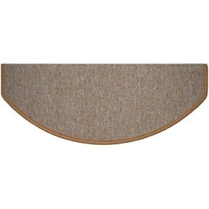 Tapis de marche beige Astra Star, 28x65 cm, avec bord arrondi pour plus de sécurité.