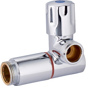 Robinet pour machine à laver avec raccord de tuyau pour robinets muraux, chromé.