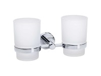 Diaqua® Doppelglashalter Sofia verchromt Diaqua® Doppelglashalter Sofia verchromt