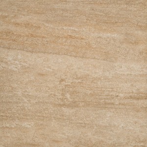 Piastrella per terrazza in gres porcellanato Lava Stone, 60x60 cm, color sabbia. Antiscivolo, resistente al gelo.
