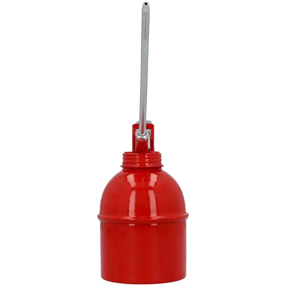 Carmotion Ölkanne 200 Ml – Metall, Mit Pumphebel, Rot/schwarz, Für Werkstatt & Fahrrad