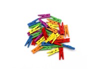 Wäscheklammern-Set Holz Mehrfarbig Länge 25 mm / 48 Stk.