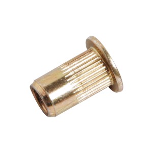 LUX Blindnietmutter M4, zincata gialla, per connessioni durature.
