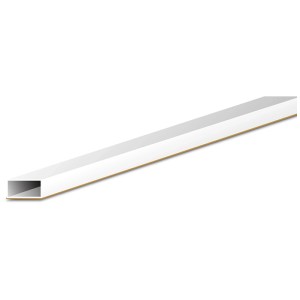 Goulotte de câblage blanche autocollante, 9x5 mm, longueur 2 m.