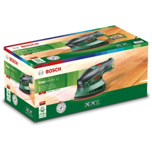 Emballage de la ponceuse multiple sans fil Bosch EasySander 12, une ponceuse.