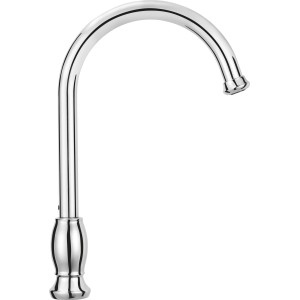 Mitigeur de cuisine chromé baliv KI-1310, robinet à levier unique avec bec haut et courbé.