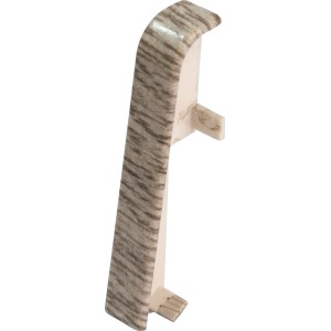 Connecteur pour plinthe Egger, Frêne Gris, 2 pièces pour stratifié et parquet.