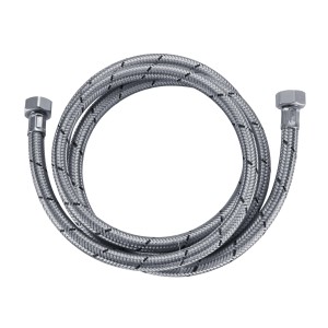 Tuyau de raccordement Flexo DN 13, 300 cm, en acier inoxydable, flexible pour applications sanitaires.