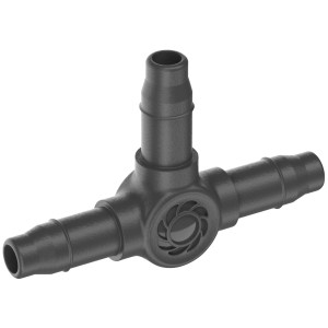 Gardena Raccordo a T 4,6 mm per sistemi Micro-Drip, derivazione per tubi di distribuzione.