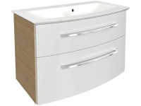 Badmöbel-Set B.Style Sandeiche / Weiss 83,2 cm / 2-tlg.