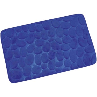 MSV Microfibre Badematte Kiesel Dunkelblau 40 x 60 cm