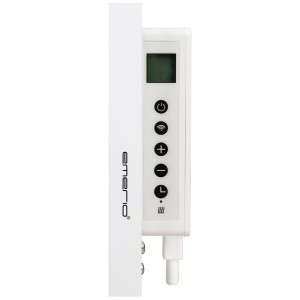 Stufa a infrarossi Emerio 350W con controllo Wifi, display digitale e comandi.