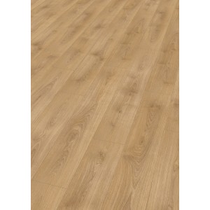 Stratifié Egger NatureSense, 8 mm, Chêne Nord. Revêtement de sol stratifié aspect bois marron clair.