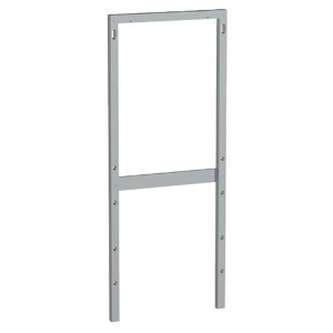 Telaio distanziatore cromato Geberit per modulo sanitario Monolith per passaggio cavi.