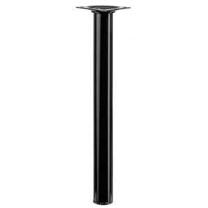 Gamba per tavolo Hettich nera, Ø 30 x 300 mm, per costruzione mobili.
